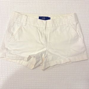 J. Crew White Chino Shorts, Size 0